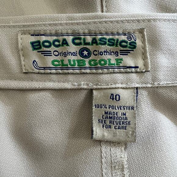 Boca Classics Club Golf Shorts Tan Size 40 - Picture 3 of 3